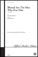 Blessed Are the Men Who Fear SATB choral sheet music cover